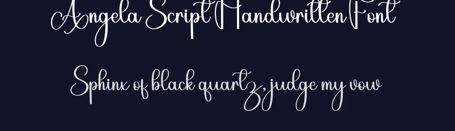 Angela Script Handwritten Font by inermediaSTUDIO — Script Handwritten Font — thumbnail 2
