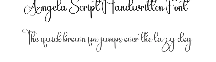 Angela Script Handwritten Font by inermediaSTUDIO — Script Handwritten Font