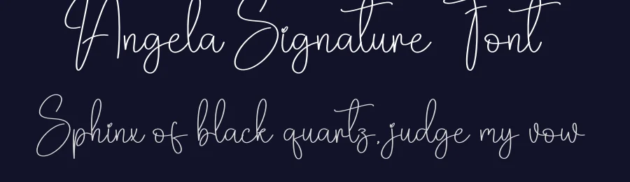 Angela Signature Font by creativeletter — Script Handwritten Font — thumbnail 2