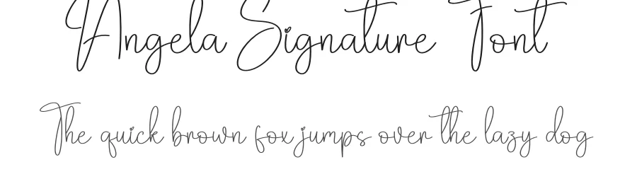 Angela Signature Font by creativeletter — Script Handwritten Font