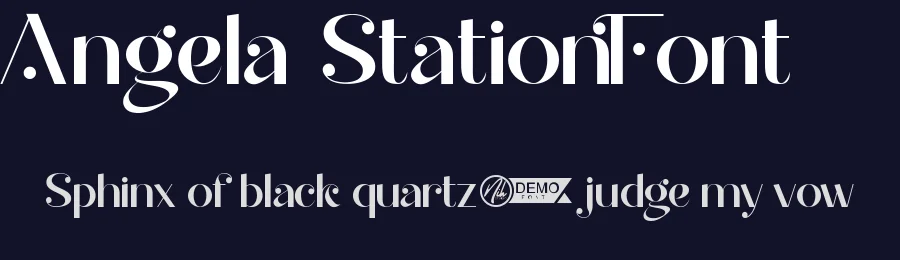 Angela Station Font by nihstudio — Display Font — thumbnail 2