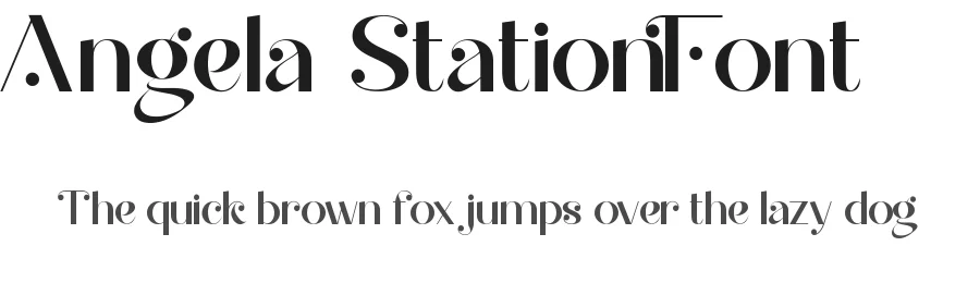 Angela Station Font by nihstudio — Display Font