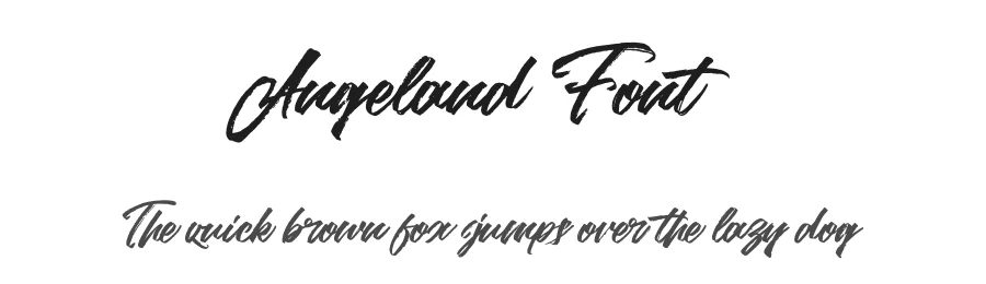 Angeland Font by metafontsy — Script Handwritten Font