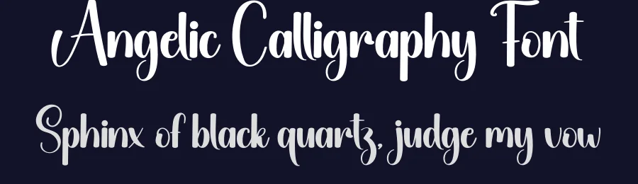 Angelic Calligraphy Font by creativeletter — Script Handwritten Font — thumbnail 2