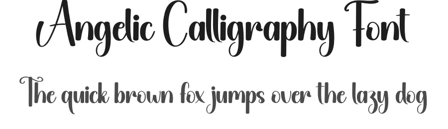 Angelic Calligraphy Font by creativeletter — Script Handwritten Font