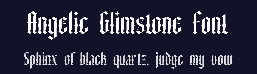 Angelic Glimstone Font by timelesstype.co — Blackletter Font — thumbnail 2
