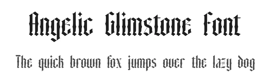 Angelic Glimstone Font by timelesstype.co — Blackletter Font
