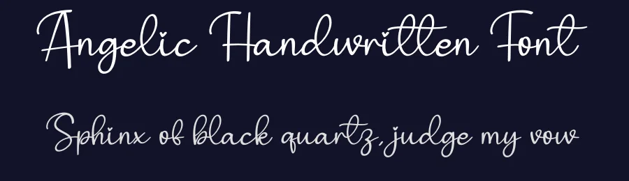 Angelic Handwritten Font by creativeletter — Script Handwritten Font — thumbnail 2