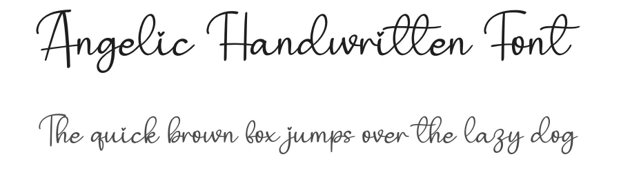 Angelic Handwritten Font by creativeletter — Script Handwritten Font