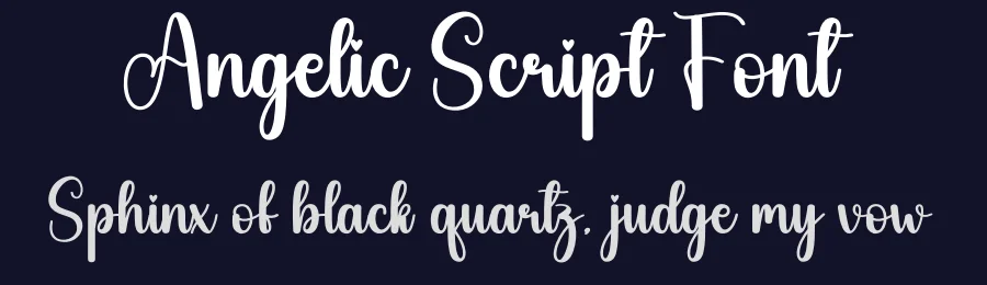 Angelic Script Font by creativeletter — Script Handwritten Font — thumbnail 2