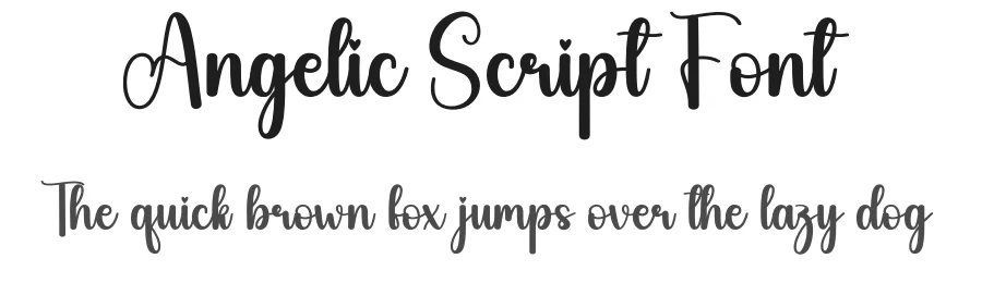 Angelic Script Font by creativeletter — Script Handwritten Font