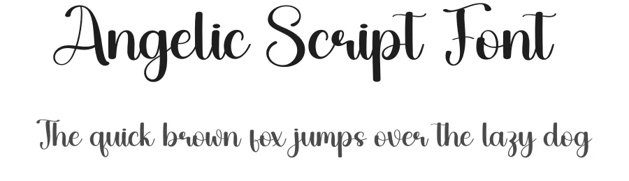 Angelic Script Font by creativeletter — Script Handwritten Font