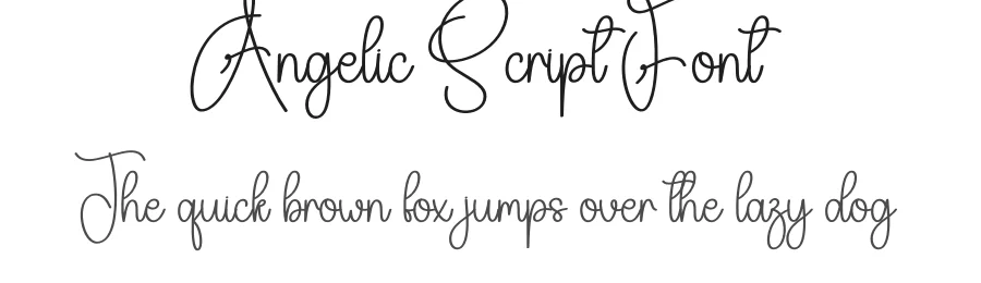 Angelic Script Font by creativeletter — Script Handwritten Font
