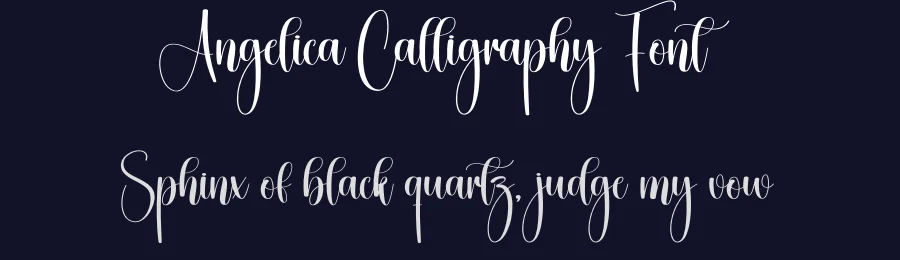 Angelica Calligraphy Font by creativeletter — Script Handwritten Font — thumbnail 2