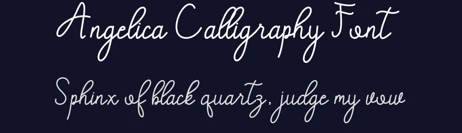 Angelica Calligraphy Font by letterfonts — Script Handwritten Font — thumbnail 2