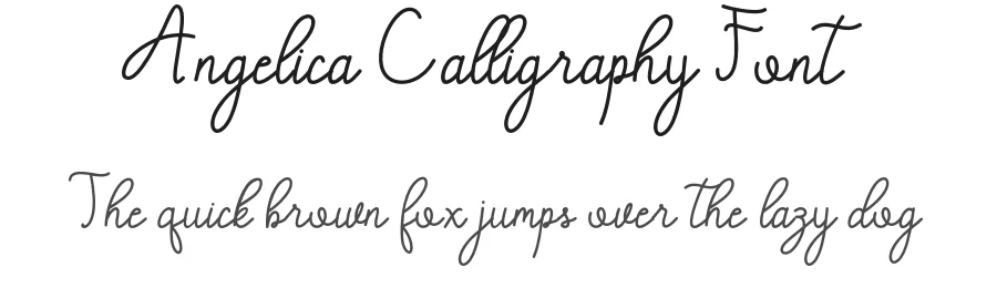 Angelica Calligraphy Font by letterfonts — Script Handwritten Font