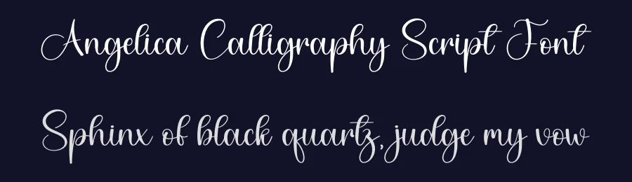 Angelica Calligraphy Script Font by creativeletter — Script Handwritten Font — thumbnail 2