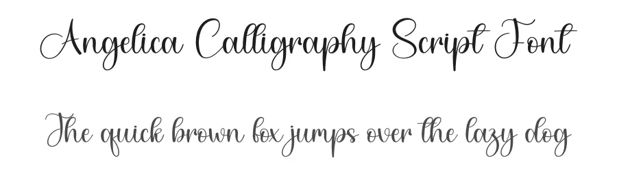 Angelica Calligraphy Script Font by creativeletter — Script Handwritten Font