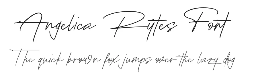 Angelica Rytes Font by zamjumps-studio — Script Handwritten Font