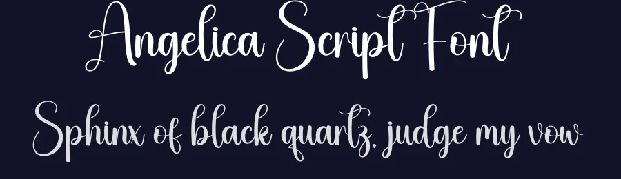 Angelica Script Font by creativeletter — Script Handwritten Font — thumbnail 2