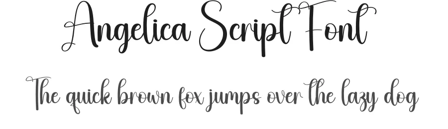 Angelica Script Font by creativeletter — Script Handwritten Font