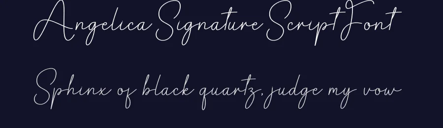 Angelica Signature Script Font by creativeletter — Script Handwritten Font — thumbnail 2