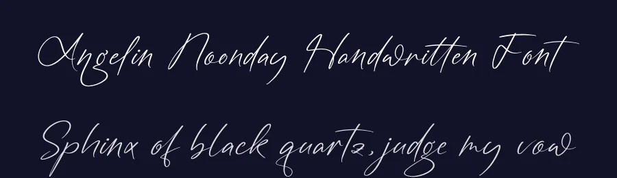 Angelin Noonday Handwritten Font by stylishtype.co — Script Handwritten Font — thumbnail 2
