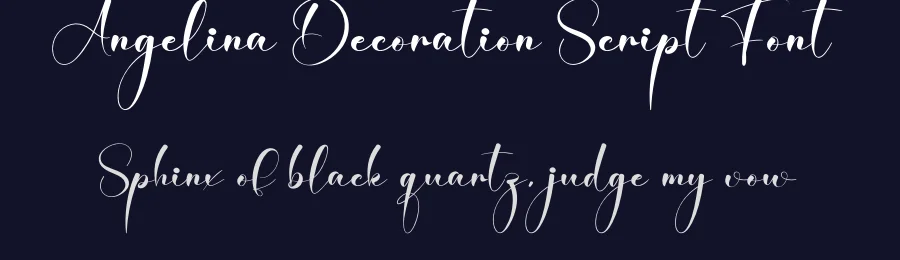 Angelina Decoration Script Font by creativeletter — Script Handwritten Font — thumbnail 2