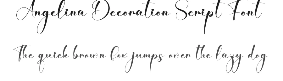 Angelina Decoration Script Font by creativeletter — Script Handwritten Font