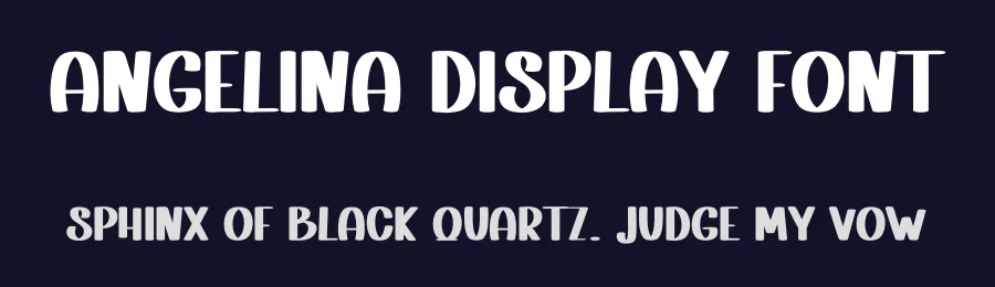 Angelina Display Font by inermediaSTUDIO — Display Font — thumbnail 2