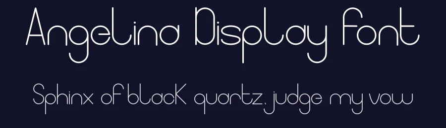 Angelina Display Font by cavalera creative — Sans Serif Font — thumbnail 2