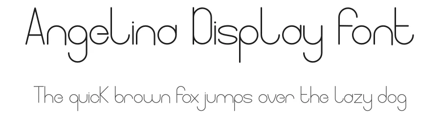 Angelina Display Font by cavalera creative β Sans Serif Font
