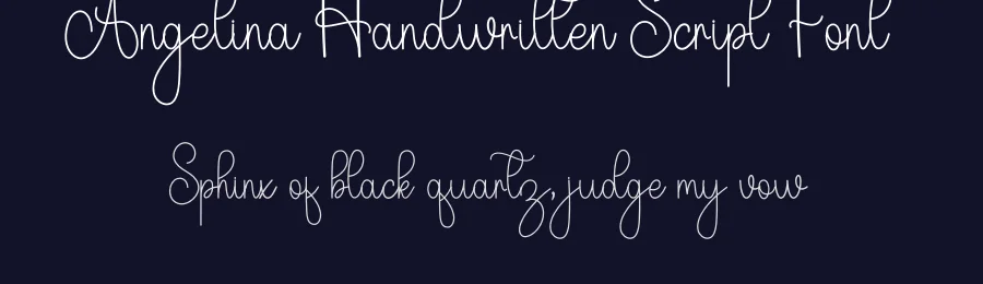 Angelina Handwritten Script Font by inermediaSTUDIO — Script Handwritten Font — thumbnail 2