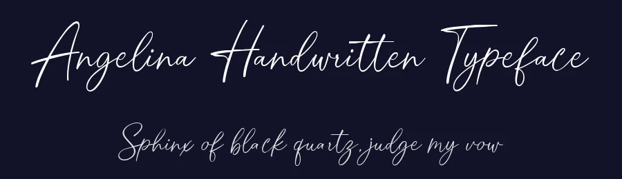 Angelina Handwritten Typeface by metafontsy — Script Handwritten Font — thumbnail 2