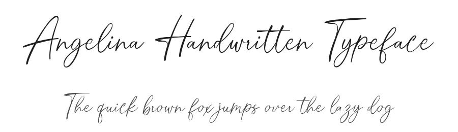 Angelina Handwritten Typeface by metafontsy — Script Handwritten Font
