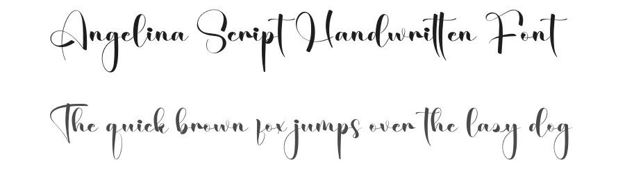 Angelina Script Handwritten Font by creativeletter — Script Handwritten Font