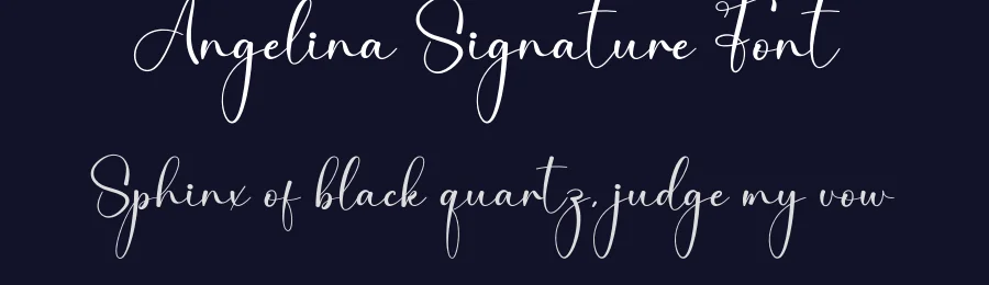 Angelina Signature Font by creativeletter — Script Handwritten Font — thumbnail 2