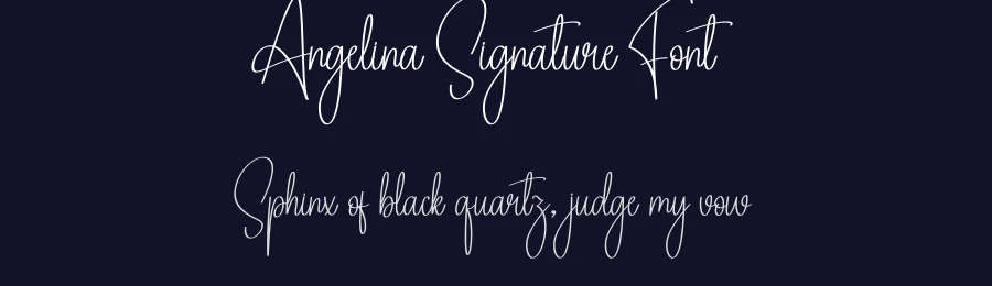 Angelina Signature Font by creativeletter — Script Handwritten Font — thumbnail 2