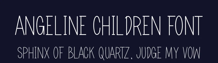 Angeline Children Font by futuristypestudio — Display Font — thumbnail 2