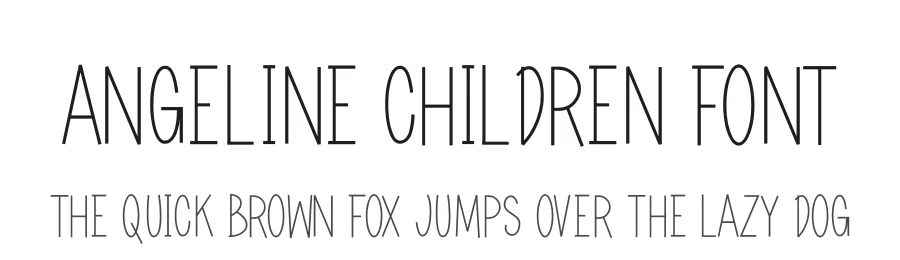 Angeline Children Font by futuristypestudio — Display Font