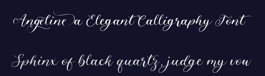 Angelinea Elegant Calligraphy Font by balpirick — Script Handwritten Font — thumbnail 2