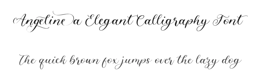 Angelinea Elegant Calligraphy Font by balpirick — Script Handwritten Font