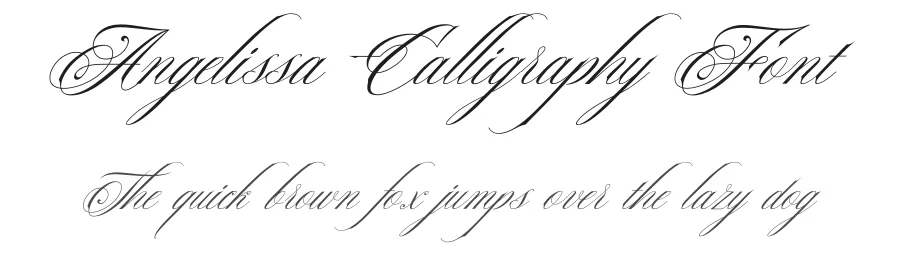 Angelissa Calligraphy Font by Rockboy Studio — Script Handwritten Font