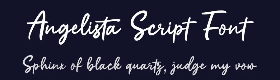 Angelista Script Font by keithzo — Script Handwritten Font — thumbnail 2