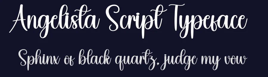 Angelista Script Typeface by creativeletter — Script Handwritten Font — thumbnail 2