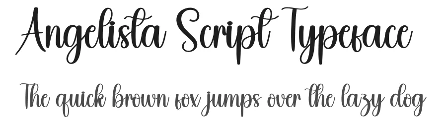 Angelista Script Typeface by creativeletter — Script Handwritten Font