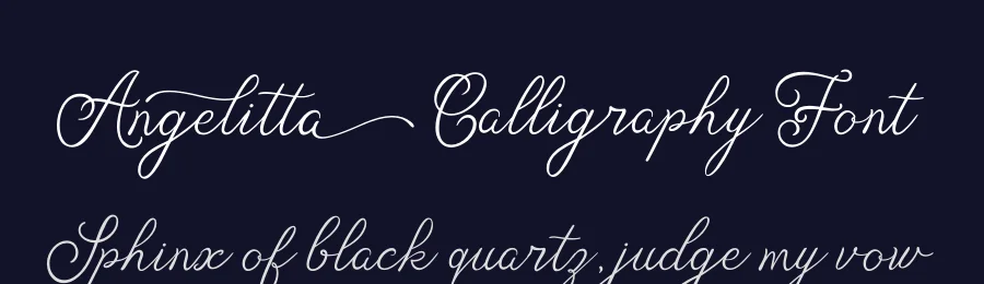 Angelitta Calligraphy Font by Mozarella — Script Handwritten Font — thumbnail 2