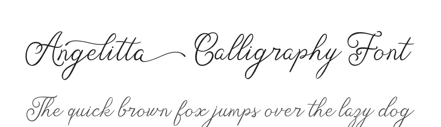 Angelitta Calligraphy Font by Mozarella — Script Handwritten Font