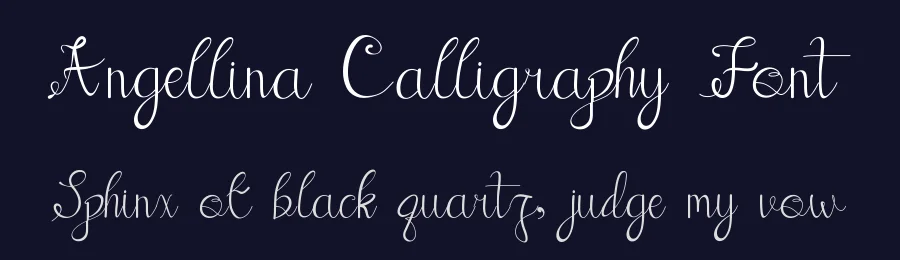 Angellina Calligraphy Font by getstudio — Script Handwritten Font — thumbnail 2