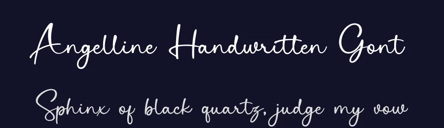 Angelline Handwritten Font by Basnistudio — Script Handwritten Font — thumbnail 2